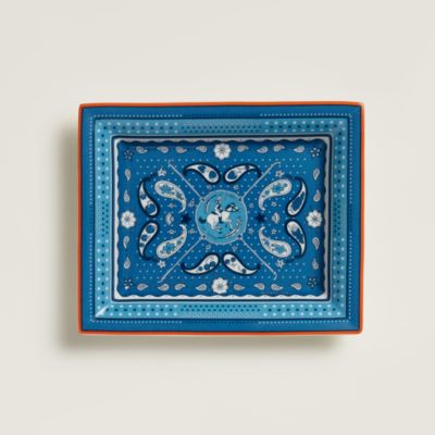 Mosaique au 24 gold tray, small model | Hermès USA